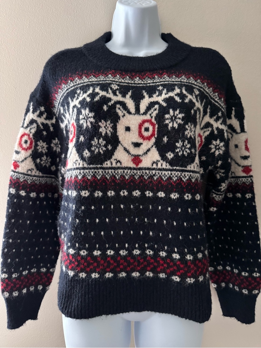 Universal Thread Alpine Bullseye Dog Crewneck Sweater XS